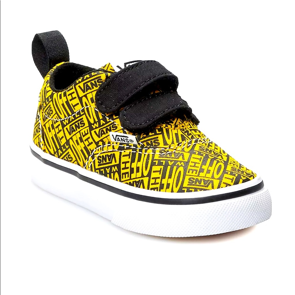 Baby vans, black and yellow size 4